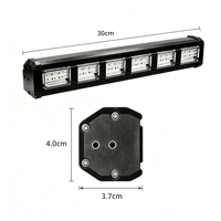 Barre lumineuse LED stroboscopique 36W, lumière d'avertissement pour calandre, boîtier en aluminium, double couleur, interrupteur, balise lumineuse linéaire longue portée clignotante, 4x4 tout-terrain