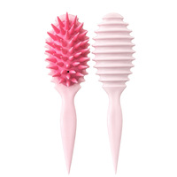 Brosse de massage capillaire à coussin d'air, peigne à queue pointue, brosse de massage pour le cuir chevelu et les méridiens