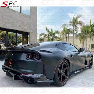 Kit de carrosserie en fibre de carbone sèche SPC 812 pour Ferrari 812 Prepreg Aeokit en fibre de carbone pour 812 Superfast GTS Lip Spoiler Kit - Product Image 5