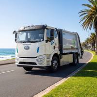 Camion compacteur électrique haute efficacité 18T GVW, camion collecteur de déchets, Euro 6, zéro émission pour l'assainissement urbain