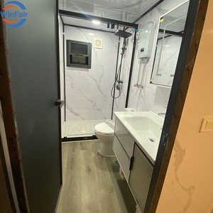 WinFair 판매 합리적인 가격 컨테이너 미래 모듈러 카페 유리 작은 집 고급 비치 빌라 조립식 + 집 중국에서 - Product Image 4