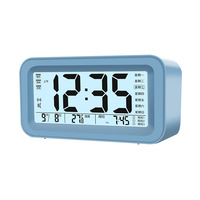 LED-Wanduhren Modernes Design Digitaler Spiegel FM-Radio Musik-Alarm Doppelalarm-Einstellung USB-Betrieben Hintergrundbeleuchtung Büro Outdoor Wohnbereich