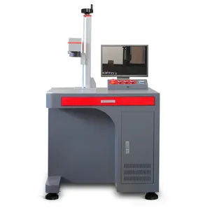 Desktop Split Portable 100W Fiber Laser Marking Machine For Name Card Raycus Laser Source Engraving Machine for Sale