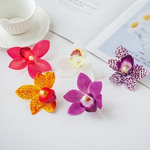 Orquídeas Decorativas de Látex Real Touch de 8 cm, Cabeza de Flor de Orquídea Artificial para Pared Floral - Product Image 3
