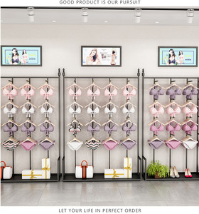 Estante de exhibición de sujetador dorado de pie, estante multicapa de Metal para ropa interior, muebles de sala de exposición para accesorio de tienda de lencería - Product Image 4