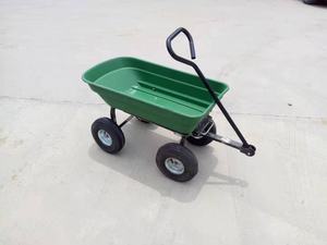 Structure personnalisable OEM Chariot à benne basculante en plastique Conteneur à rouleaux Capacité de charge de 100kg Plateau en <span class=keywords><strong>poly</strong></span> à quatre roues <span class=keywords><strong>Cart</strong></span>-TC4253 de remorque - Product Image 5