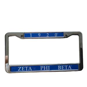 新しいステンレス鋼ゼータファイベータナンバープレートフレームサポート付き複数プロセスロゴその他の衣料品アクセサリー - Product Image 1