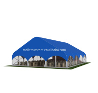Tente de réception extérieure imperméable en PVC pour mariages, fêtes, églises, traiteurs, grande tente de sol en aluminium en forme de pêche pour salons professionnels et événements