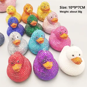 Vente en gros de jouets anti-stress créatifs en PVC à points, petit canard à presser, décoration, cadeau, directement de l'usine - Product Image 2