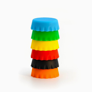 Silicone Reusable <b>Bottle</b> Caps, 30mm Leak Proof Beer <b>Bottle</b> Sealing Covers, Multi Color Soft Silicone Beverage <b>Bottle</b> <b>Stoppers</b> - Product Image 3