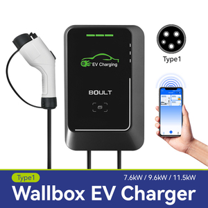 WallBox EV Charger with 5m Cable Waterproof 7kW 11KW 22KW 1/3Phase GB/T <strong>Interface</strong> 200-220V 16/32A Input for New Energy Vehicles - Product Image 2