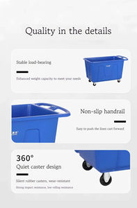 รถเข็นบริการห้องแขกรถเข็นเก็บผ้าลินินของโรงแรมรถเข็นบริการซักรีด - Product Image 3