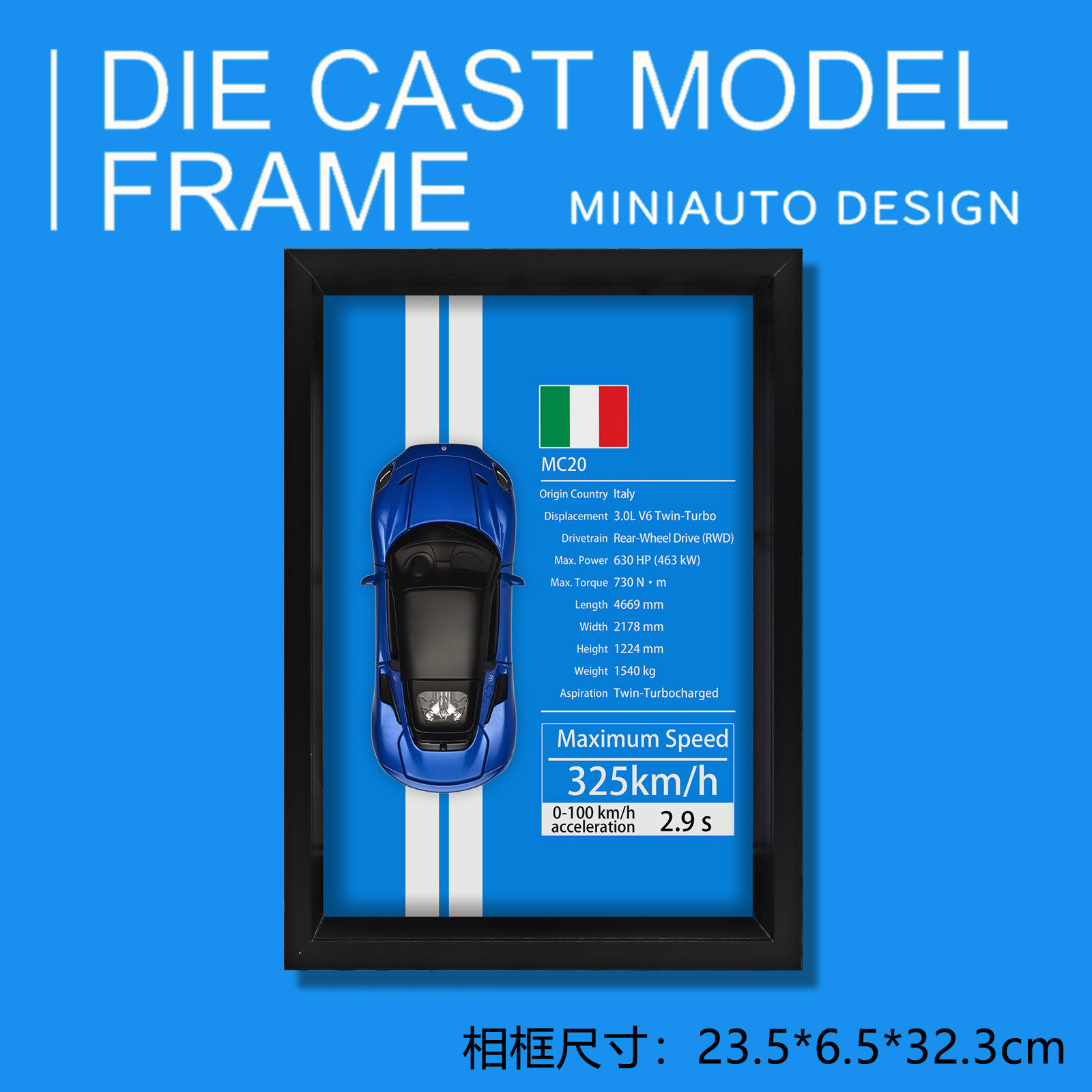 1:32 Martha Mc20 Hanging Picture-Box-Blue