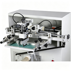 Pneumatic Bottle Screen Printing Machine Semi Auto Silk Screen Printer for Cosmetic Jar Plastic Tube Printing