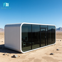 Casa Contenedor Prefabricada Portátil Estilo Apple Más Vendida con 2 Dormitorios Modelo Cabaña Móvil de 20/40 Pies
