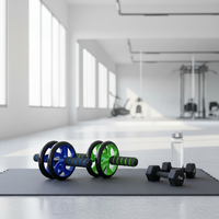 Équipement de fitness pour hommes en PVC – Roue abdominale pour entraînement à domicile et entraînement complet des abdominaux