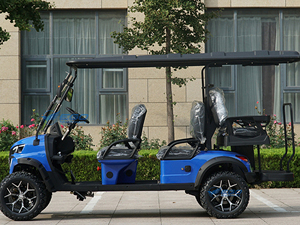 Chariot utilitaire de luxe certifié CE, chariot de golf électrique à batterie lithium 72V, buggy de chasse avec boîte de rangement - Product Image 3