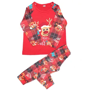 新款红色节日亲子配套服装家庭圣诞睡衣套装家庭配套服装，2023圣诞睡衣家庭