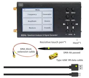 Analyseur de spectre RF à écran tactile Portable 6GHz SA6 nouveaux composants électroniques avec générateur de signal générateur de suivi jusqu'à 6.2 GHz - Product Image 6