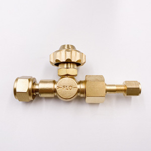วาล์วลดแรงดันทองเหลือง Lianjun M16 1.5 1/4 NPT วาล์วเข็มสำหรับปรับออกซิเจน - Product Image 3