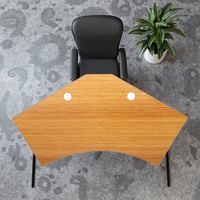 Ecomax Bureau électrique réglable en bambou Bureau debout de bonne qualité avec bureau relevable Style moderne pour chambre à coucher