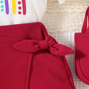 2024 Summer Girls Clothing Sets Baby Girl rainbow T-shirt + Skirt +bag 3pcs Princess Suit <strong>European</strong> <strong>Kids</strong> <strong>Clothes</strong> - Product Image 5