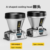 Lampe frontale LED à détecteur de mouvement Zoom, rechargeable avec batterie Li-ion, étanche, pour activités extérieures, pêche nocturne, exploitation minière, urgence, portable