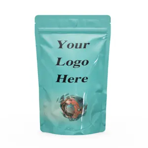 Aangepaste Hersluitbare Plastic Geur Proof Ziplock Eetbare Doypack Folie Mylar Food Zakken Stand Up Pouch