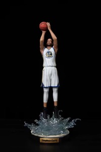Figura Coleccionable de Stephen Curry, Estrella del Baloncesto, en Pose de Tiro, con Base con Efecto de Salpicadura, para Fanáticos del Deporte y Coleccionistas - Product Image 5