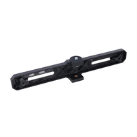 ABS 1/4 ulir sekrup Horizontal murah dudukan braket penyangga untuk ponsel pintar klip LED kilat kepala Monopod Tripod siaran langsung