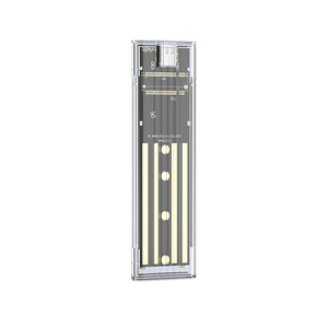 <b>M.2</b> NGFF <b>NVME</b> <b>SSD</b> Enclosure External USB3.1 Gen2 Hard Drive Case 10Gbps USB Disk Box for <b>NVME</b>/SATA 2230/2242/2260/2280 Dual Prot - Product Image 1