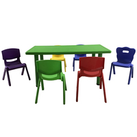 Mobilier scolaire préscolaire étude avec table et chaise enfants meubles de maternelle