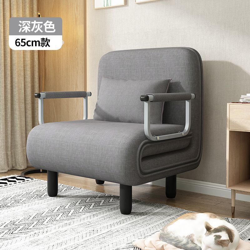 Dark gray - cotton linen - 65*190cm (includes one throw pillow)
