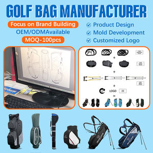 Pm99 कस्टम लोगो डिजाइन वाटरप्रूफ चमड़े की टिकाऊ बड़ी क्षमता 7 तरह पुरुषों के लिए सबसे अच्छा गोल्फ स्टैंड बैग - Product Image 4