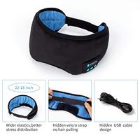 Masque oculaire 3D personnalisé pour dormir, avec fonction occultante, musique Bluetooth, certifié CE, pour la méditation en avion, l'insomnie, bandeau lavable, masque pour les yeux, écouteurs Bluetooth