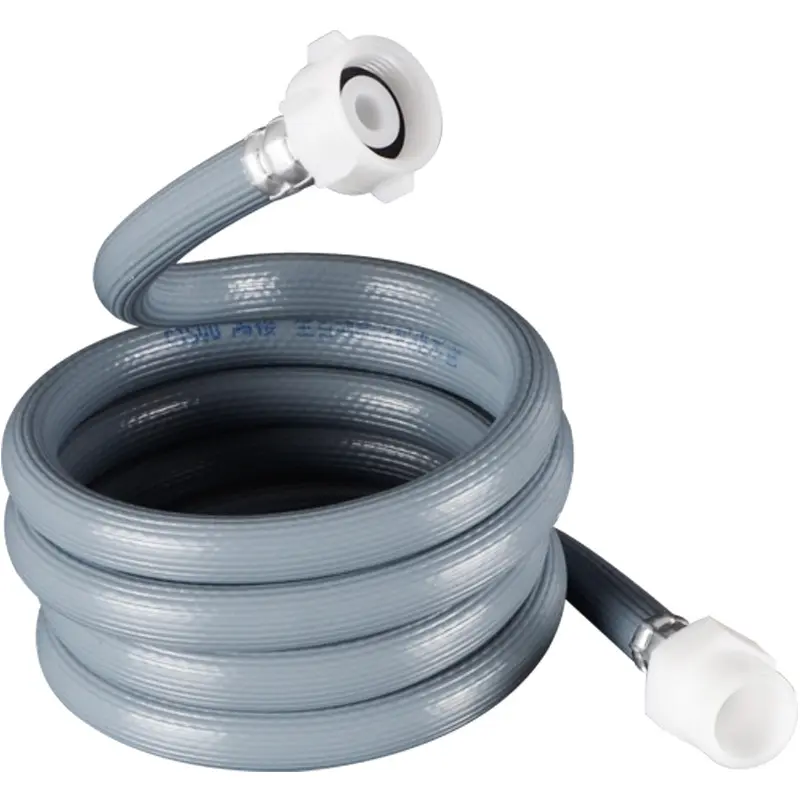Tùy chỉnh chiều dài 1.2m 1.5m 2m BSP chủ đề PVC đường ống dẫn nước màu xám máy giặt Hose