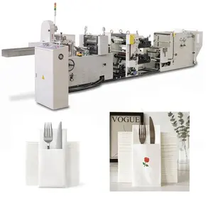 1/8 Folding Automatic Kangaroo Type Dinner Napkin Tissue Paper Folding Making Machine with color printing