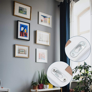 Móc Treo Lỗ Khóa Kim Loại Chịu Lực Nặng Giá Treo Cho Khung Ảnh Gương Móc Treo Tủ Móc Ốc Vít Với Ốc Vít Phần Cứng - Product Image 5