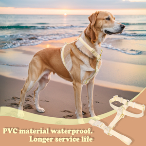Set Harnesses Anjing PVC Anti Air dengan Logo Custom 2025, Kalung Anjing, dan Tali Anjing - Product Image 4