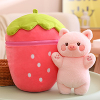 Nuevo patrón gran oferta 2 en 1 almohada de peluche de animales de peluche transformación divertida zanahoria conejito juguetes de peluche para niños