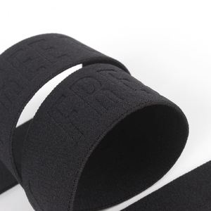 Factory Custom Embossed Logo Elastic Tape Garment Accessories Printed <b>Webbing</b> Bands - Product Image 4