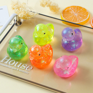 Jouet de compression en forme de canard pour jeux aquatiques, Jouet anti-stress Canard Cristal, Idéal comme petit cadeau anti-stress pour enfants - Product Image 3