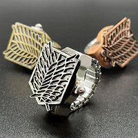 Montre Bague, Mini Accessoire de Mode pour la Main, Montre à Quartz Unisexe avec Boîtier en Alliage
