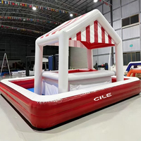 Bar de piscine gonflable en PVC pour adultes, idéal pour les fêtes et événements en extérieur, tente de bar gonflable, bar de piscine gonflable