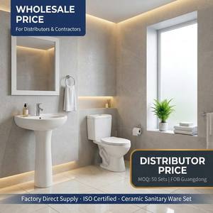 โถสุขภัณฑ์แบบสองชิ้นพร้อมถังเก็บน้ำแบบ Washdown และ S-trap สำหรับห้องน้ำในวิลล่าหรือโรงแรม - Product Image 2