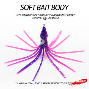 Gonnellini per Calamari in Gomma 5-30 cm Esche Morbide da Pesca per Polpi Tonni e Pesci Vela Colori Misti - Product Image 3