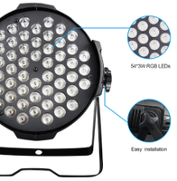 Projecteur LED Par Slim 54*3W Pleine Couleur IP33 avec Contrôle Sonore pour KTV, Mariages, Studios de Danse, Éclairage d'Ambiance