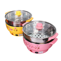Marmite de revêtement anti-adhésif, bouilloire portable pour l'extérieur, Mini Pot électrique multifonctionnel de cuisson pour nouilles