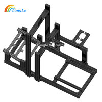 Vente en gros OEM Sim Racing Rig avec siège Simulateurs de cockpit de course en aluminium 5d Full Motion Racing Simulator Rig pour Ps5 ps4