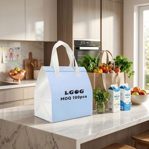 Sac isotherme personnalisé en non-tissé imperméable, sac de livraison pour plats à emporter, bento, thé au lait, emballage de livraison - Product Image 2